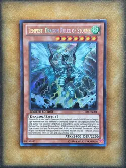 Yugioh Tempest, Dragon Ruler of Storms CT10-EN004 Secret Rare LP - Image 1