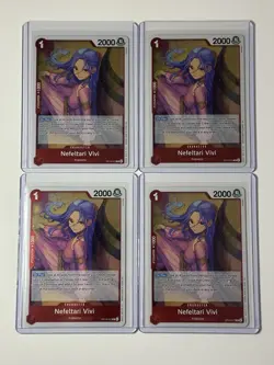 Nefeltari Vivi OP13-012 Carrying On His Will 4 Foil Card Play Set One Piece - Image 1