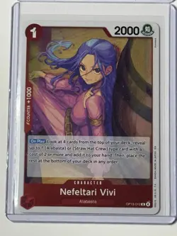 Nefeltari Vivi OP13-012 Carrying On His Will 4 Foil Card Play Set One Piece - Image 4