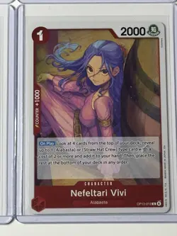 Nefeltari Vivi OP13-012 Carrying On His Will 4 Foil Card Play Set One Piece - Image 5