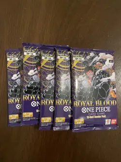 One Piece Royal Blood OP-10 Five 5 Booster Packs Lot English - Image 1