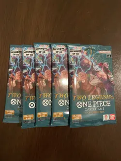 One Piece Two Legends OP-08 Lot Of Five 5 Booster Packs English - Image 1