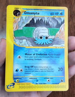 Pokemon TCG Omanyte Skyridge e-card series 41/144 uncommon 2003 MP - Image 3