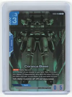 2025 Gundam Card Game Corsica Base ST02: Wings of Advance C+ Holo #ST02-016 NM - Image 1