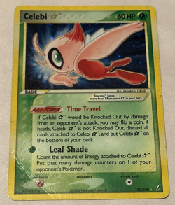Celebi Gold Star Crystal Guardians Holo Rare Pokemon 100/100 Vintage Card HP - Image 1
