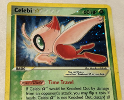 Celebi Gold Star Crystal Guardians Holo Rare Pokemon 100/100 Vintage Card HP - Image 2