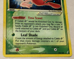 Celebi Gold Star Crystal Guardians Holo Rare Pokemon 100/100 Vintage Card HP - Image 3