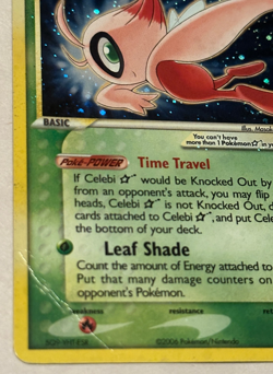 Celebi Gold Star Crystal Guardians Holo Rare Pokemon 100/100 Vintage Card HP - Image 4