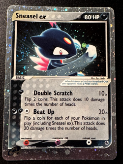 Sneasel ex 103/109 EX Ruby & Sapphire Pokemon Card Holo Foil Rare LP - Image 1
