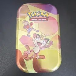 Pokemon Scarlet & Violet—151 Mini Tin Meowth Hitmonchan Trading Card Game 2023 - Image 1