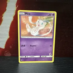Pokemon Sun & Moon Hidden Fates MEW - 32/68 Rare Card - 2019 - Image 1