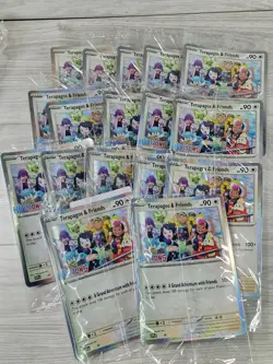 17x Pokemon Card Terapagos & Friends Horizons Stamped Sealed Promo JUMBO W/ Box - Image 1