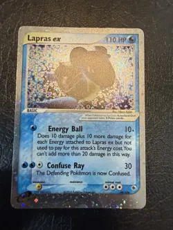 Pokemon TCG Lapras EX Holo Ultra Rare Card Ruby and Sapphire 99/109 NM+ - Image 1