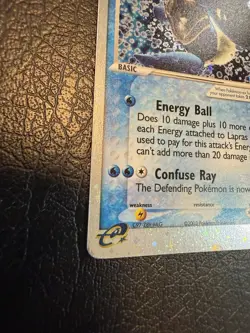 Pokemon TCG Lapras EX Holo Ultra Rare Card Ruby and Sapphire 99/109 NM+ - Image 2