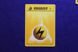 Lighting Energy 128/130 Base Set 2 Pokemon Card 2000 NM-Mint Never Played - Image 1