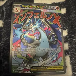 Pokemon Mega Charizard X EX MEP 023 Holo 360 HP Mega Evolution Card - Image 1