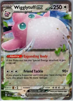 Wigglytuff ex - 040/165 SV: Scarlet & Violet 151 - Pokemon Card - NM - Image 1