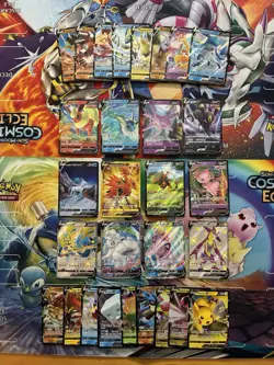 Pokemon Card Lot Full Art Alt Art Fire Zapdos Vulpix Mew Pikachu 29 Cards - Image 1