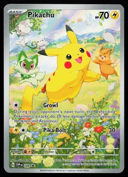 Pikachu 088 Holo Illustration Rare Scarlet & Violet Promo Pokemon Card - Image 1