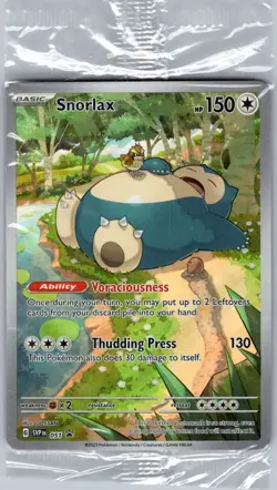 Snorlax SVP 051 SV: Scarlet & Violet Promo Cards - Pokemon Card - Sealed - Image 1