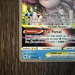 Origin Forme Palkia VSTAR 040/189 Swsh10: Astral Radiance Holo Pokemon Card - Image 4