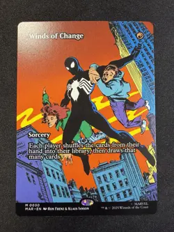 Winds Of Change 0030 Borderless Spider Man MTG Magic The Gathering Card NM - Image 1