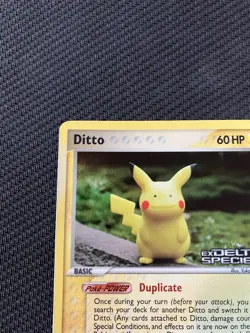 Pokemon Cards Ex Delta Species Pikachu Ditto Reverse Holo Stamped Old 63/113 - Image 5