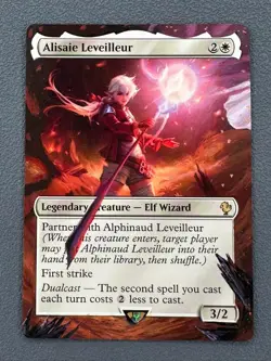 Alisaie Leveilleur MTG Final Fantasy Commander Hand Painted Extended Altered Art - Image 1