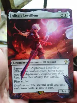 Alisaie Leveilleur MTG Final Fantasy Commander Hand Painted Extended Altered Art - Image 2