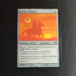 MTG Magic the Gathering Konda's Banner Champions of Kamigawa - WITH STAMP - Image 1