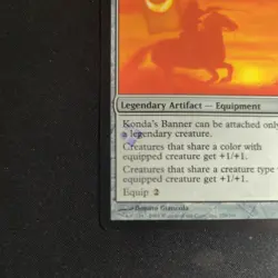 MTG Magic the Gathering Konda's Banner Champions of Kamigawa - WITH STAMP - Image 3