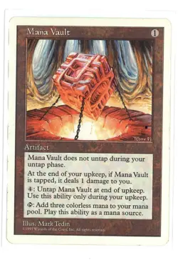 MTG 5th Edition - 1x Mana Vault - LP - Image 1