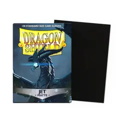 Dragon Shield - Jet Matte Sleeves 100ct Box Black - Image 1