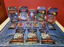 Magic the Gathering SEALED Core Set mixed booster lot, Intro Packs, Event Deck - Image 1