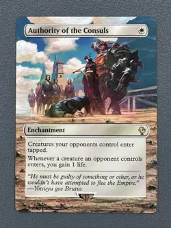 Authority of the Consuls MTG Final Fantasy Hand Painted Full Altered Art Tentz - Image 1