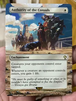Authority of the Consuls MTG Final Fantasy Hand Painted Full Altered Art Tentz - Image 2
