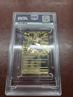1999 BURGER KING POKEMON GOLD CARDS CHARIZARD PSA 8 - Image 4
