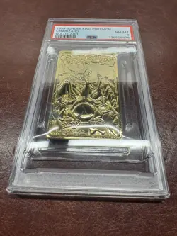 1999 BURGER KING POKEMON GOLD CARDS CHARIZARD PSA 8 - Image 5