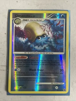 Pokemon Card - Omanyte Majestic Dawn 69/100 Reverse Holo - Image 1