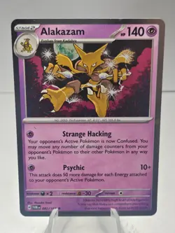 Pokemon TCG Twilight Masquerade Alakazam Cosmos Holo Rare 082/167 - Image 1