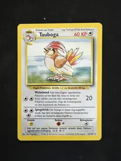 Pokemon Karte Tauboga Pidgeotto 22/102 Base Set - Deutsch - Image 1