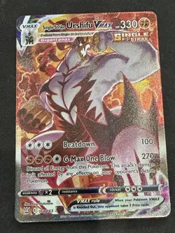 Single Strike Urshifu Vmax 168/163 Battle Styles Alt Art Secret Holo 🔥 Pokemon - Image 1