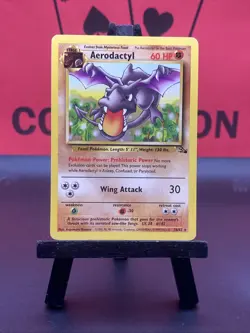 Aerodactyl 16/62 Fossil Rare Regular 1999 WOTC Pokemon TCG LP - Image 2