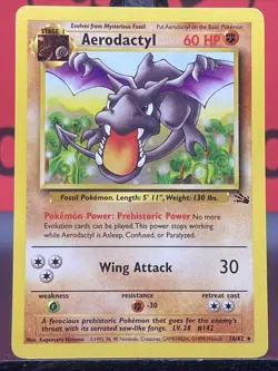 Aerodactyl 16/62 Fossil Rare Regular 1999 WOTC Pokemon TCG LP - Image 3
