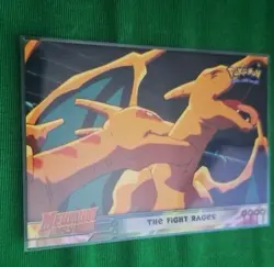 Pokemon Topps Card The Fight Rages On Mewtwo Strikes Back #35 BLUE Logo - Image 1