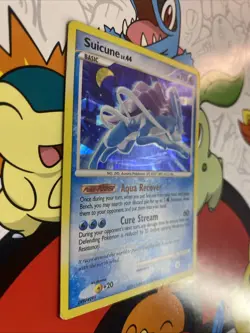 POKEMON TCG SUICUNE 19/132 D&P SECRET WONDERS CRACKED ICE HOLO - LP/MP - Image 2