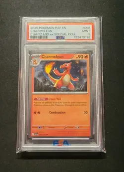2025 Pokemon PAF Charmeleon #008 PSA 9 Charizard ex special 008/091 cosmos foil - Image 4