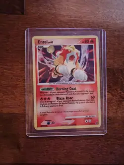 2007 Pokemon Entei 4/132 Secret Wonders Holo Rare Vintage DP Diamond & Pearl - Image 1