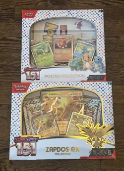 Pokemon TCG: Scarlet & Violet 151 Zapdos EX Collection Factory Sealed Box - Image 1