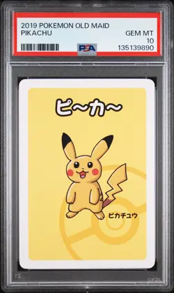 2019 POKEMON OLD MAID PIKACHU PSA 10 - Image 1